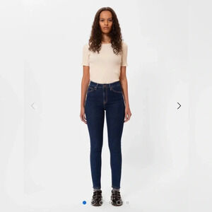 Nudie Jeans Women's Skinny Jeans - Dark Blue